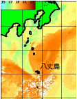 図１平成２６年４月２６日の人工衛星による表面水温画像