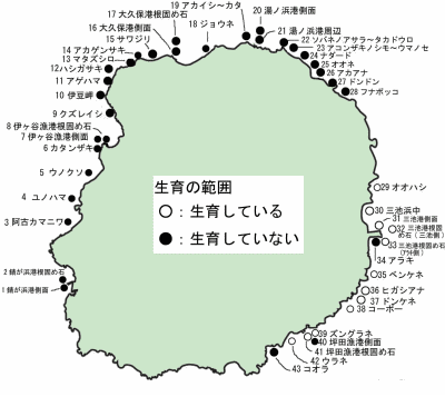 アントクメの生育範囲