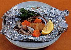 トコブシのホイル焼き