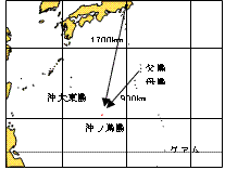 図1沖ノ鳥島の位置