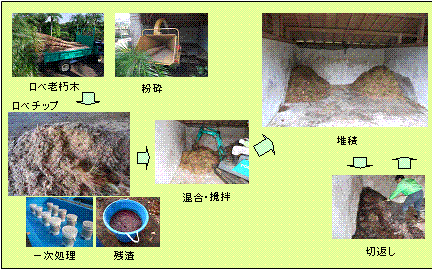 写真1　堆肥化工程