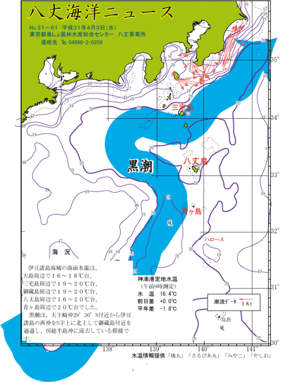 2019年4月3日八丈海洋ニュース