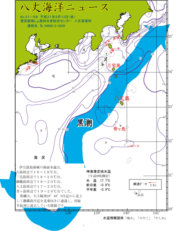 2019年4月12日八丈海洋ニュース