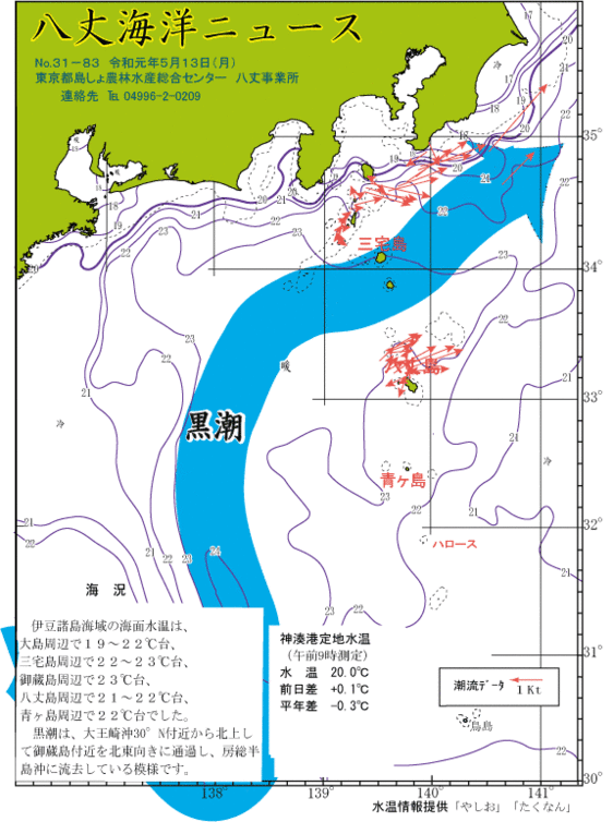 2019年5月13日八丈海洋ニュース