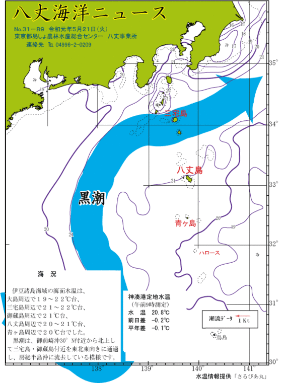 2019年5月21日八丈海洋ニュース