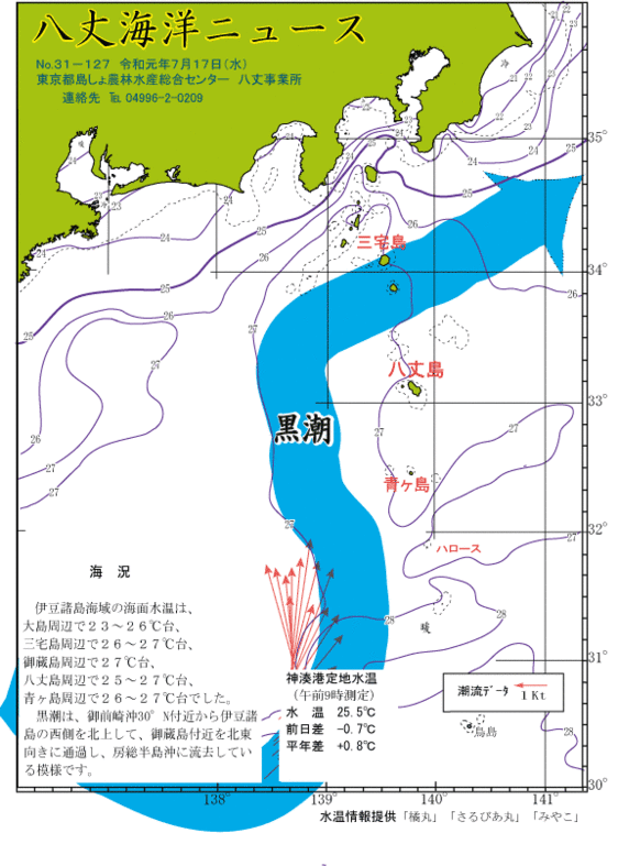 2019年7月17日八丈海洋ニュース