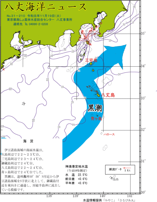 2019年11月19日八丈海洋ニュース