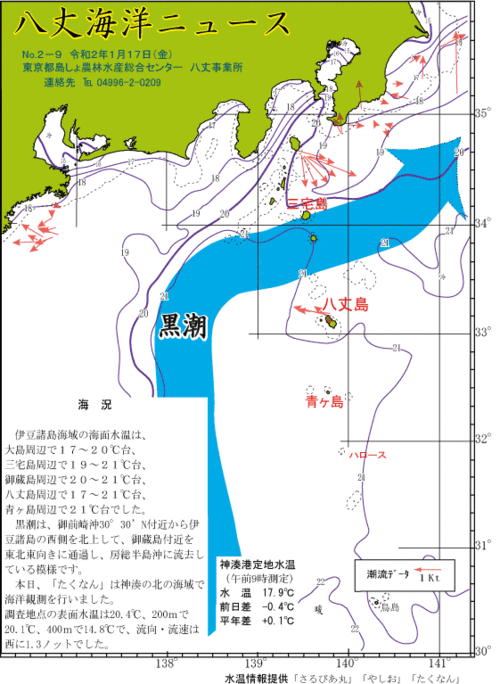 2020年1月17日八丈海洋ニュース