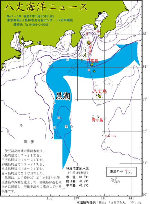 2020年1月30日八丈海洋ニュース