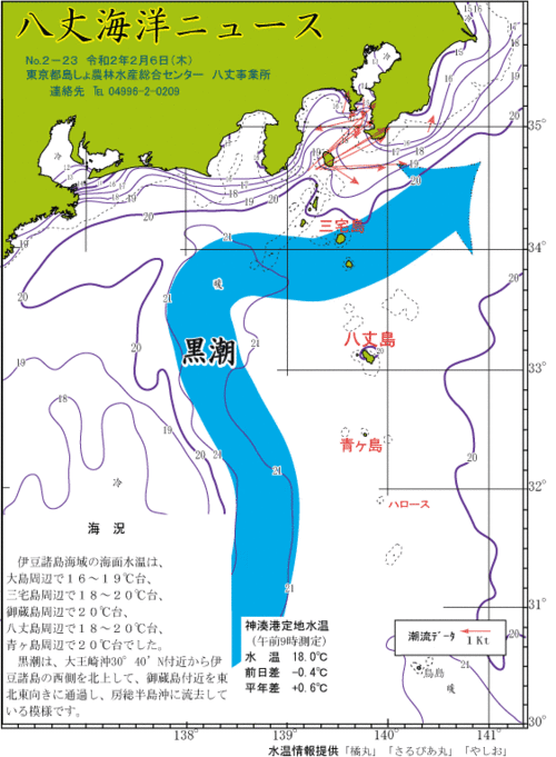 2020年2月6日八丈海洋ニュース