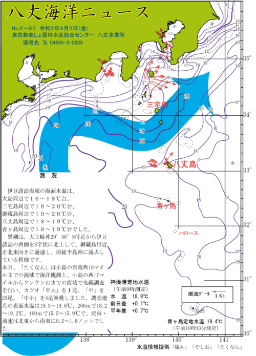 2020年4月3日八丈海洋ニュース