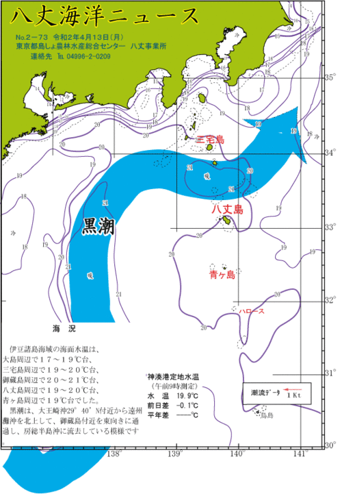 2020年4月13日八丈海洋ニュース