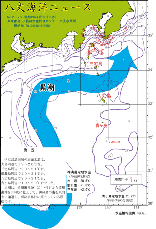 2020年4月16日八丈海洋ニュース