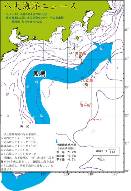 2020年4月20日八丈海洋ニュース