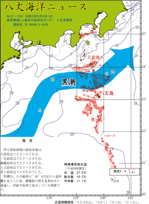 2020年8月4日八丈海洋ニュース