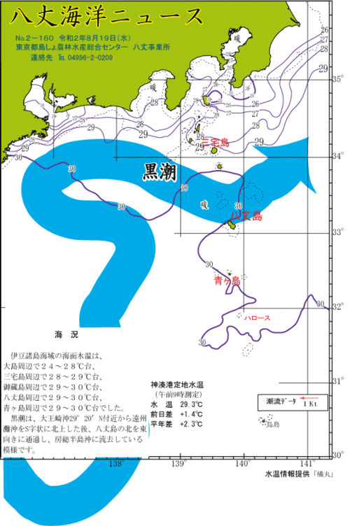 2020年8月19日八丈海洋ニュース