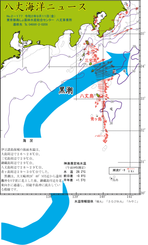 2020年9月11日八丈海洋ニュース