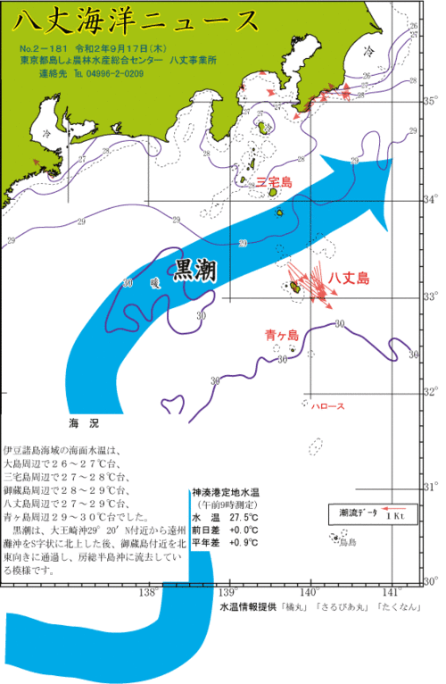 2020年9月17日八丈海洋ニュース