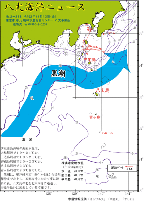 2020年11月13日八丈海洋ニュース