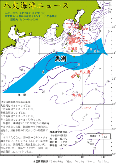 2020年11月17日八丈海洋ニュース