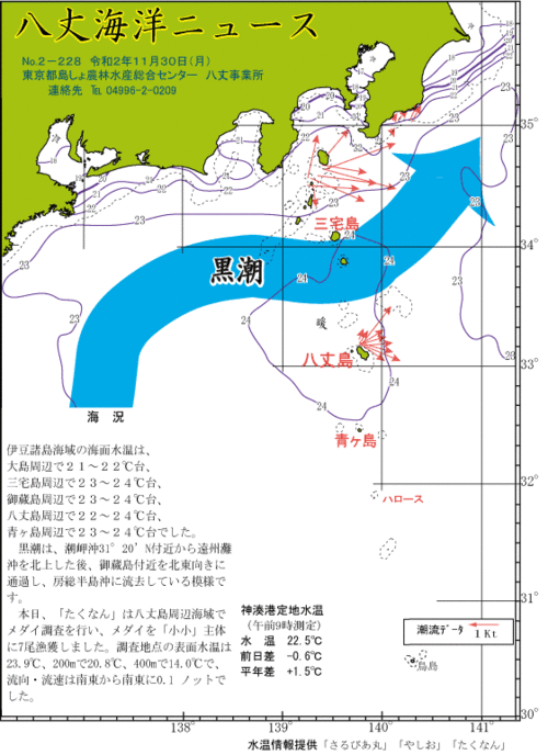 2020年11月30日八丈海洋ニュース