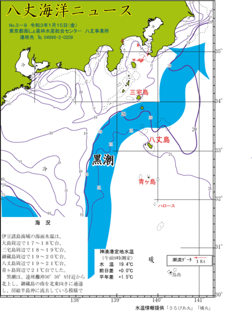 2021年1月15日八丈海洋ニュース