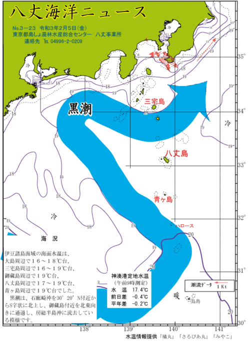 2021年2月5日八丈海洋ニュース