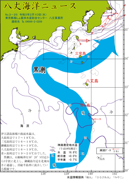 2021年2月10日八丈海洋ニュース