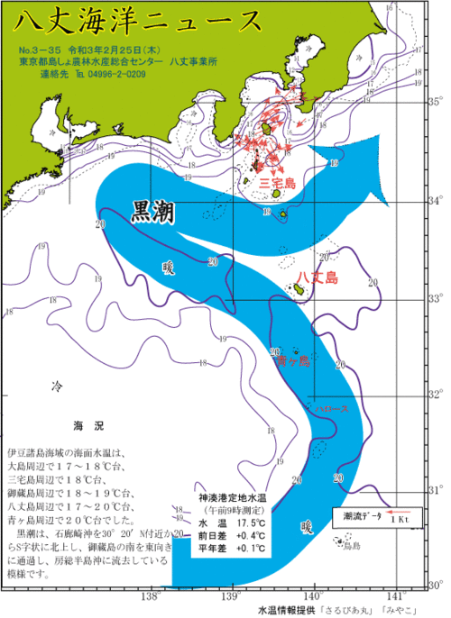 2021年2月25日八丈海洋ニュース