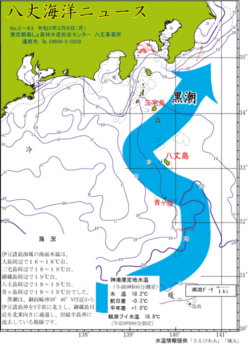 2021年3月8日八丈海洋ニュース