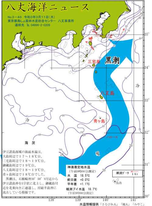 2021年3月11日八丈海洋ニュース