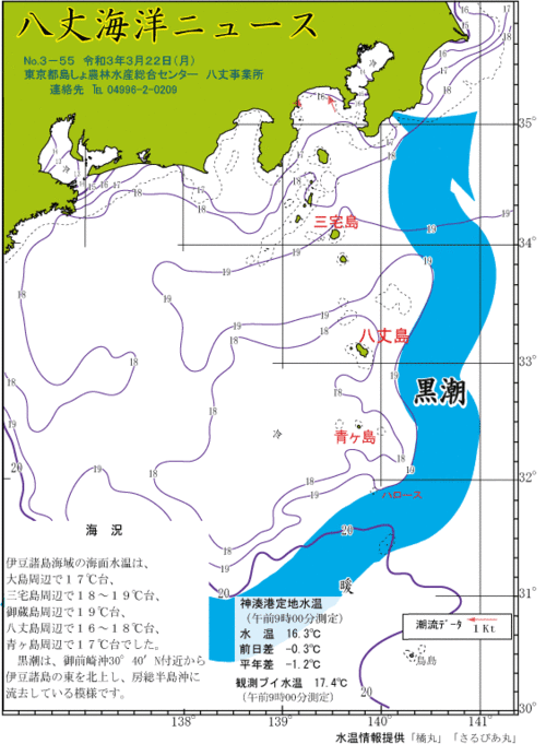 2021年3月22日八丈海洋ニュース