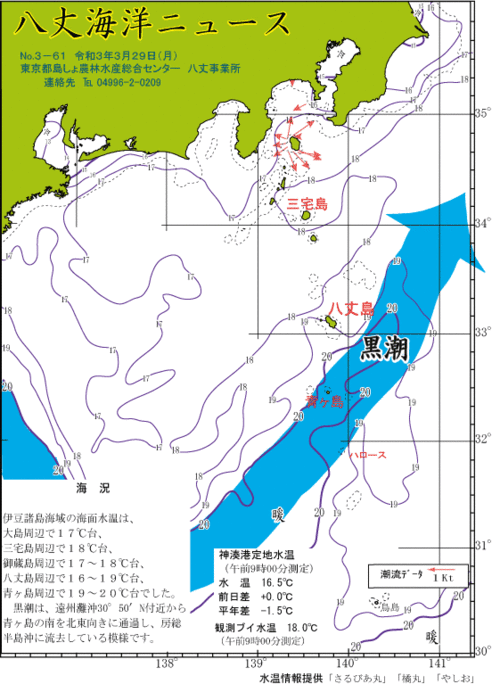 2021年3月29日八丈海洋ニュース