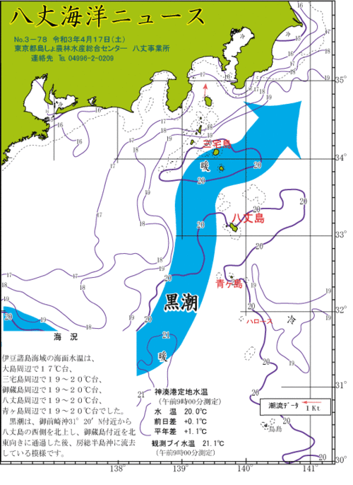 2021年4月17日八丈海洋ニュース