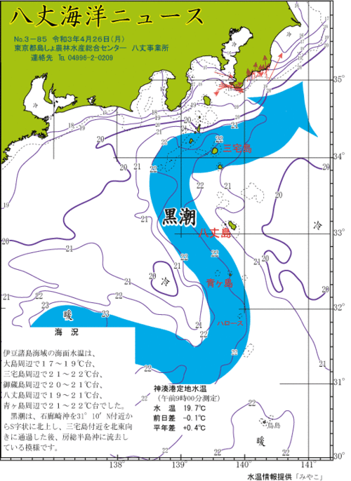 2021年4月26日八丈海洋ニュース