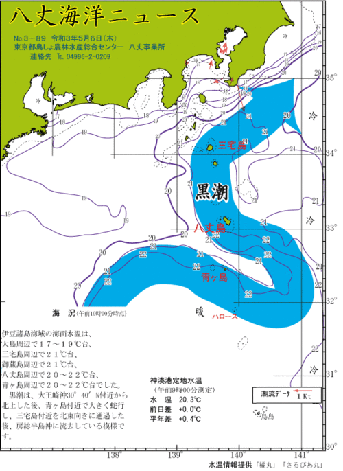 2021年5月6日八丈海洋ニュース