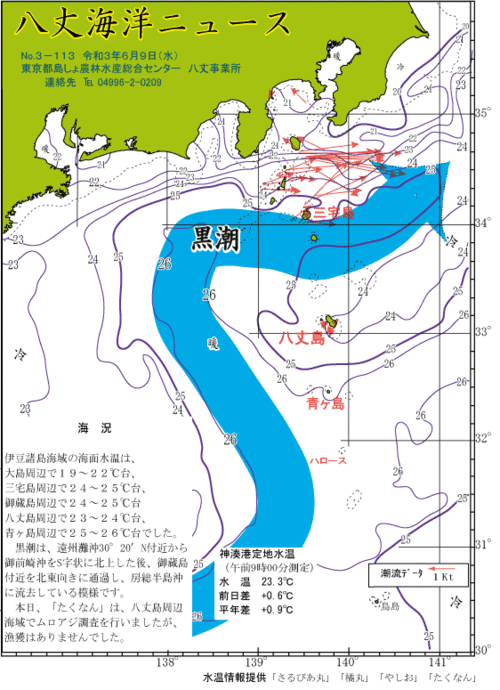 2021年6月9日八丈海洋ニュース