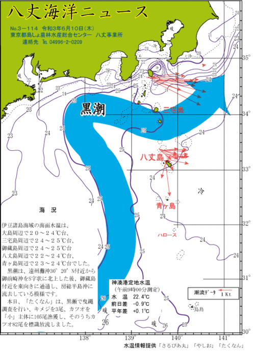 2021年6月10日八丈海洋ニュース