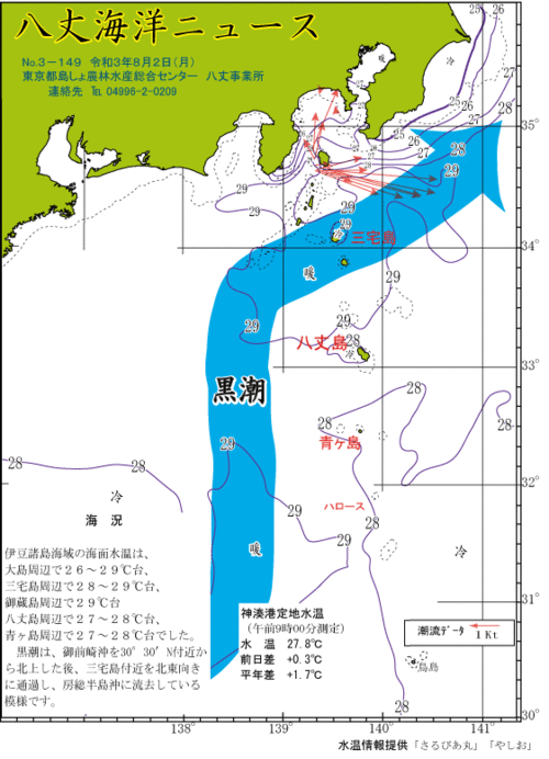 2021年8月2日八丈海洋ニュース