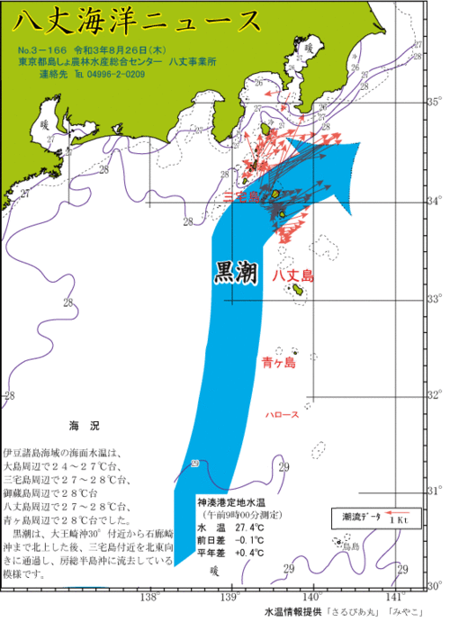 2021年8月26日八丈海洋ニュース