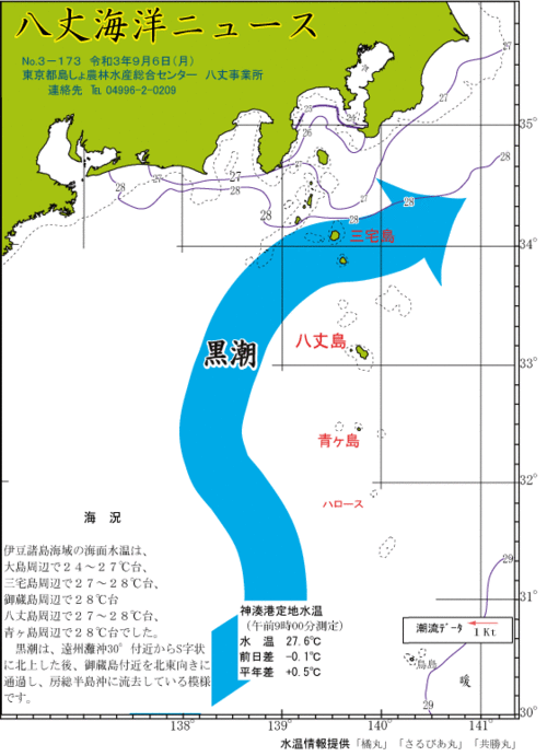 2021年9月6日八丈海洋ニュース