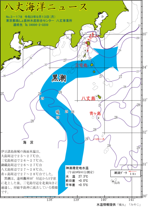 2021年9月13日八丈海洋ニュース