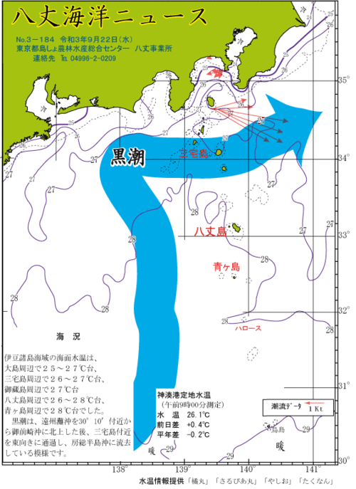 2021年9月22日八丈海洋ニュース