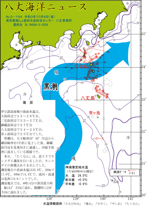 2021年10月8日八丈海洋ニュース