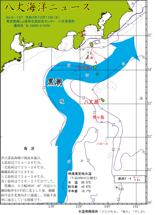 2021年10月13日八丈海洋ニュース