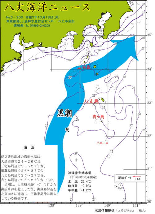 2021年10月18日八丈海洋ニュース