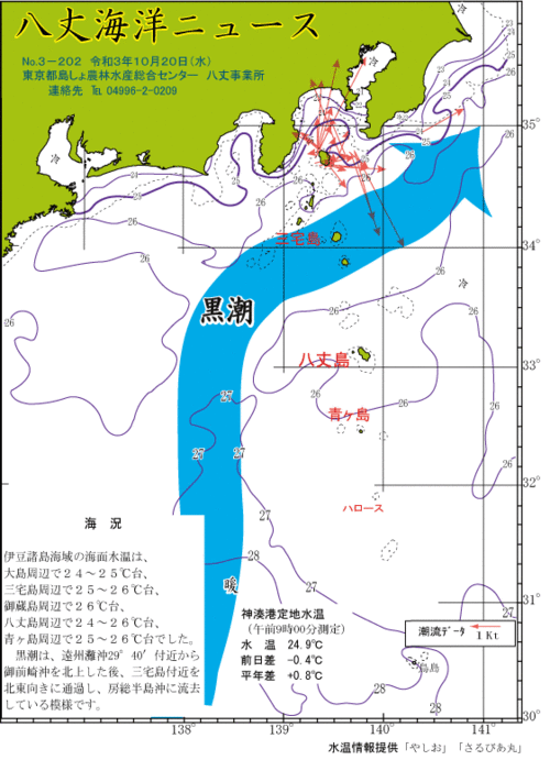 2021年10月20日八丈海洋ニュース