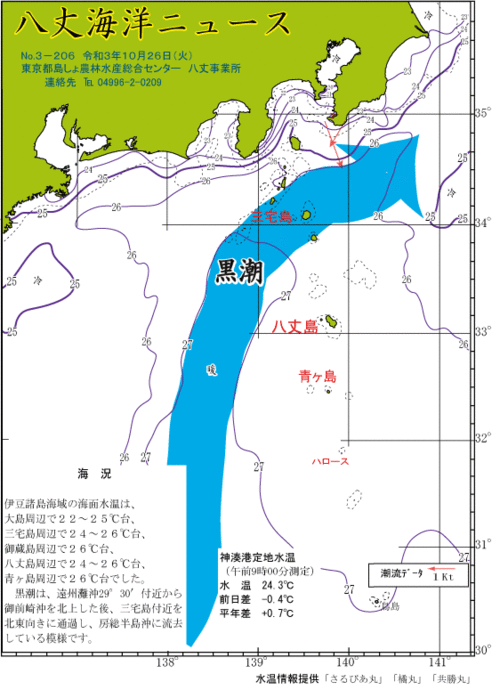 2021年10月26日八丈海洋ニュース