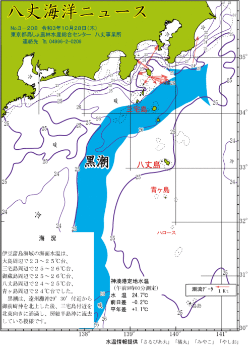 2021年10月28日八丈海洋ニュース