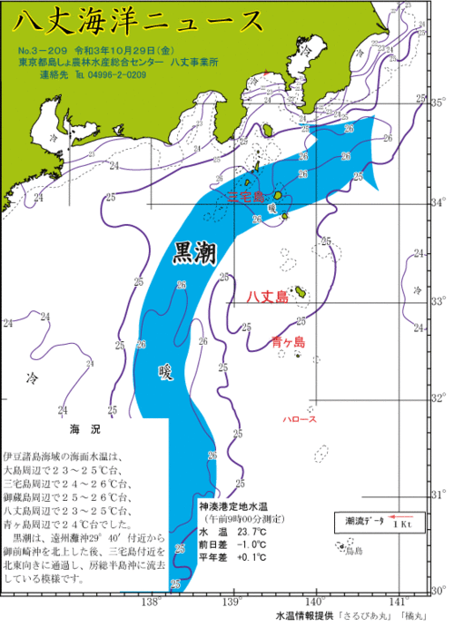 2021年10月29日八丈海洋ニュース